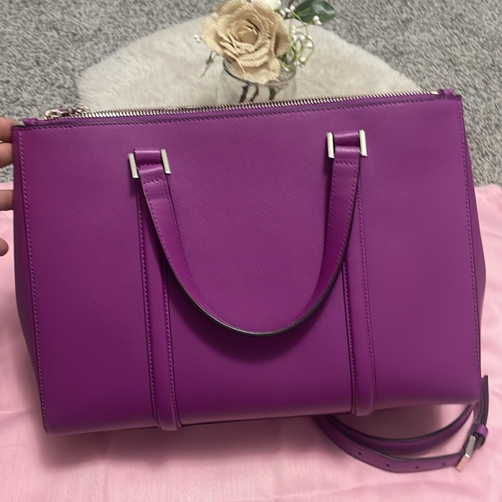 ✨NWOT Kate Spade Newbury Lane Loden Veryberry purple handbag✨ - Picture 10 of 13